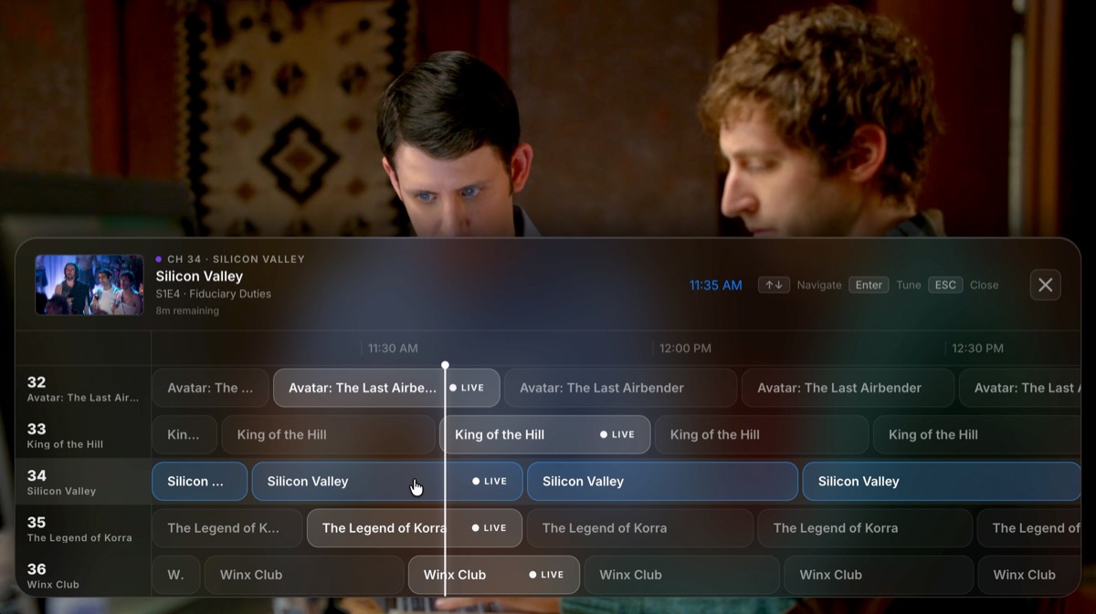 Cablex Interface Screen 3