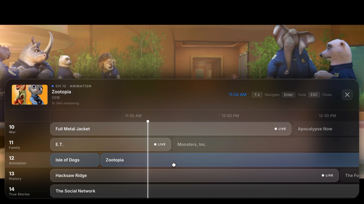 Cablex Interface Screen 5